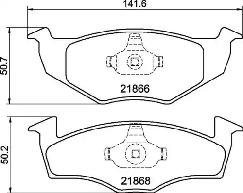Тормозные колодки дисковые передняя ось MINTEX MDB1805
