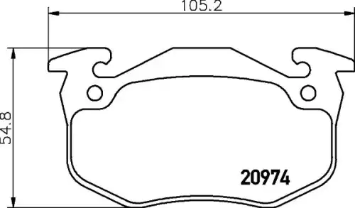 Тормозные колодки дисковые задняя ось MINTEX MDB2868
