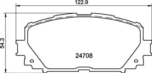 Тормозные колодки дисковые передняя ось MINTEX MDB2956