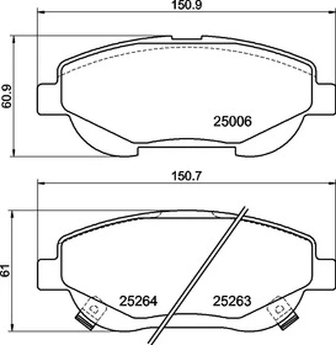 Тормозные колодки дисковые передняя ось MINTEX MDB3139