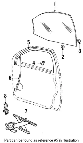 УПЛОТНЕНИЕ СТЕКЛА F6DZ5421596BB FORD