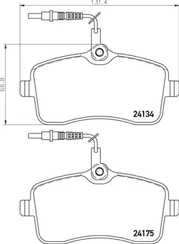 Тормозные колодки дисковые MINTEX MDB2701