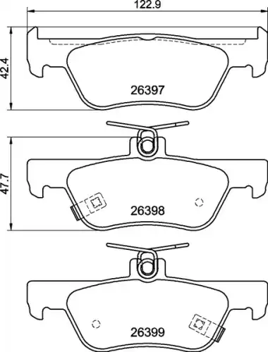 Тормозные колодки дисковые BREMBO P28110N