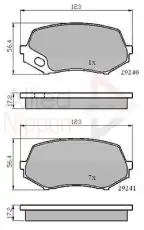 колодки дисковые торм. перед. Mits ADB02007 COMLINE