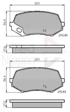 колодки дисковые торм. перед. Mits ADB02007 COMLINE