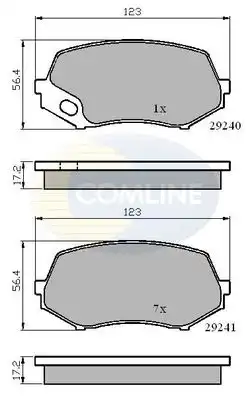 КОЛОДКИ CBP02007 COMLINE