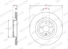 Тормозной диск FERODO DDF2996C
