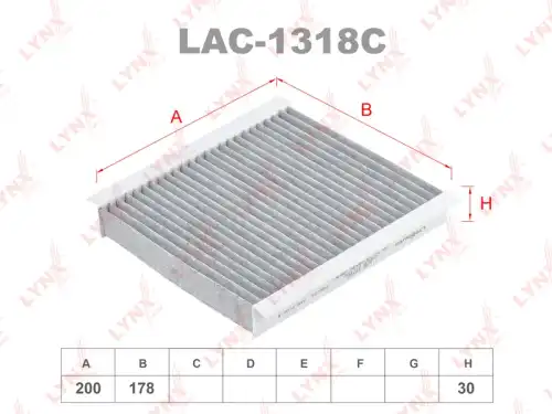 Салонный фильтр LYNXAUTO LAC-1318C