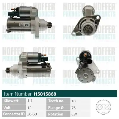 Стартер HOFFER H5015868
