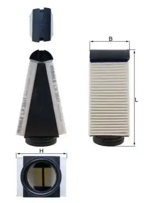 Фильтр воздушный KNECHT LX3841
