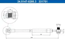 Тормозной шланг 24.5147-0285.3 ATE
