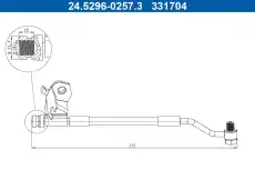 Тормозной шланг 24.5296-0257.3 ATE