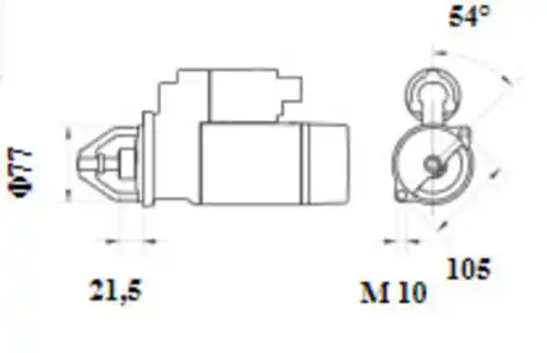 Стартер MAHLE MS 1142