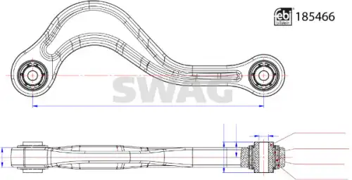Рычаг подвески SWAG 33 10 9931