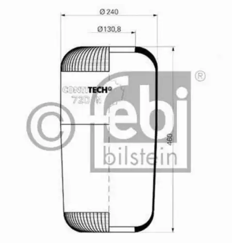 Пневмоподушка FEBI 15006