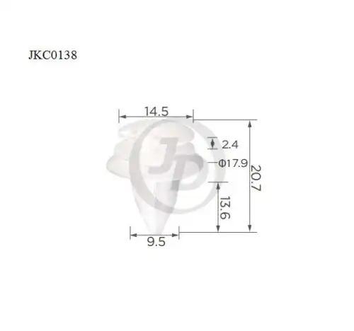 Клипса крепежная уп.10шт JKC0138 JUST DRIVE