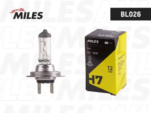 Лампа H7 12V 55W PX26d BL026 MILES