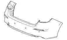 бампер задний 04715-T47-A00ZZ HONDA