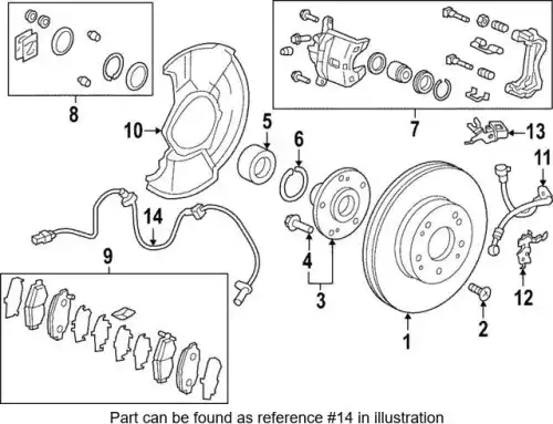 Датчик ABS HONDA 57450-3W0-A01