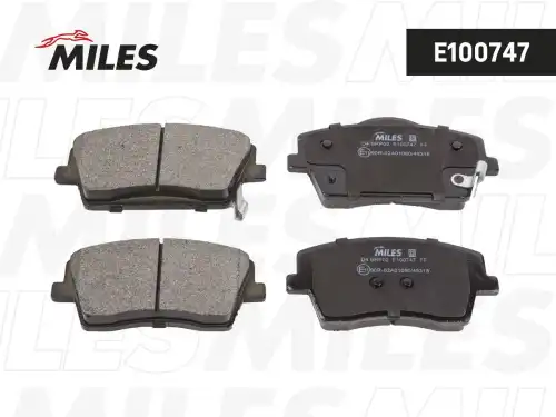 Тормозные колодки дисковые MILES E100747