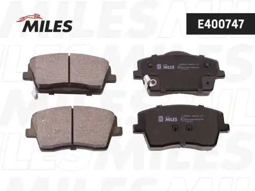 Тормозные колодки дисковые передняя ось MILES E400747