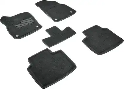 Коврики в салон SEINTEX 99075 Geely Monjaro 2021-н.в. 5 шт., черный