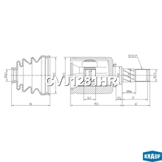 ШРУС внутренний CVJ1281HR KRAUF