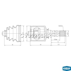 CVJ1268HR ШРУС внутренний KRAUF