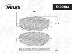 Тормозные колодки дисковые MILES E400193