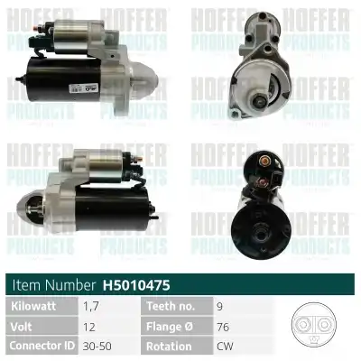Стартер HOFFER H5010475