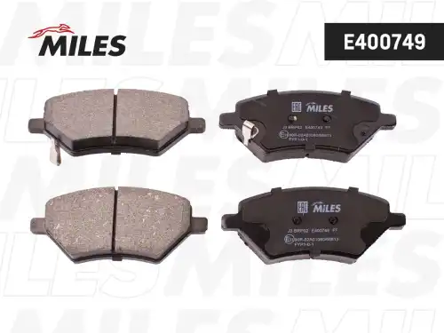 Тормозные колодки дисковые передняя ось MILES E400749