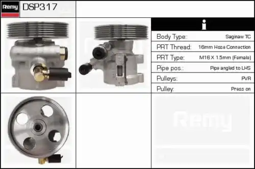 Насос гидроусилителя руля DELCO REMY DSP317