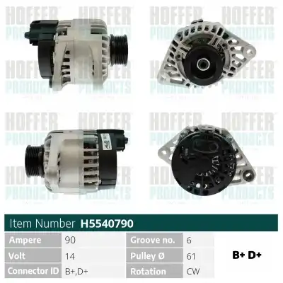 Генератор HOFFER H5540790