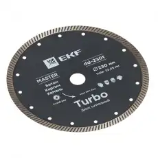 EKF Диск алмазный Turbo (230x22.23 мм) Master dd-230t