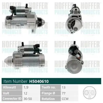 Стартер HOFFER H5040610