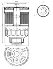 Топливный фильтр S&K SKFF1172