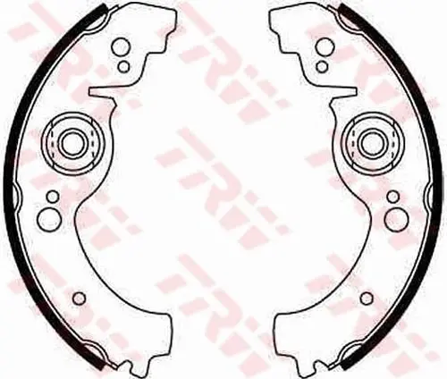 Тормозные колодки барабанные TRW GS8163