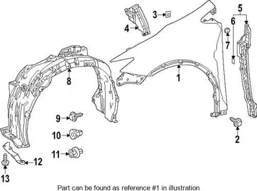 Крыло 53801-47110 TOYOTA / LEXUS