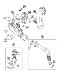 Прокладка глушителя DODGE 5281840AA