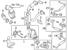 Прокладка коллектора BUICK 12640401