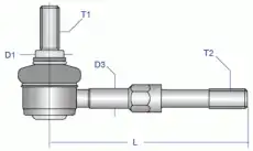 Тяга стабилизатора MOOG MD-LS-3942