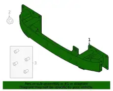 BUMPER ASY - FRONT LJ9Z17757D FORD