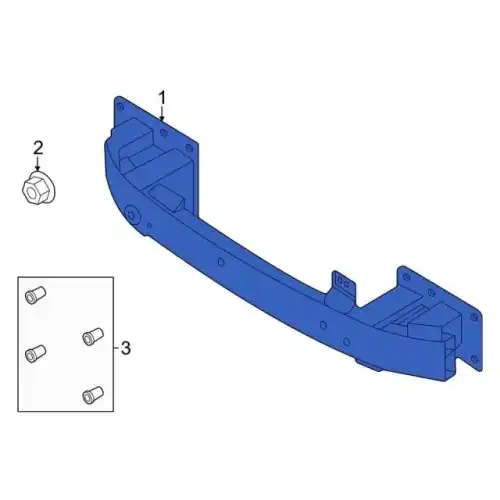 BUMPER ASY - FRONT LJ9Z17757D FORD