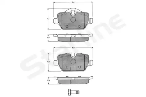 Тормозные колодки дисковые STAR LINE BDS461