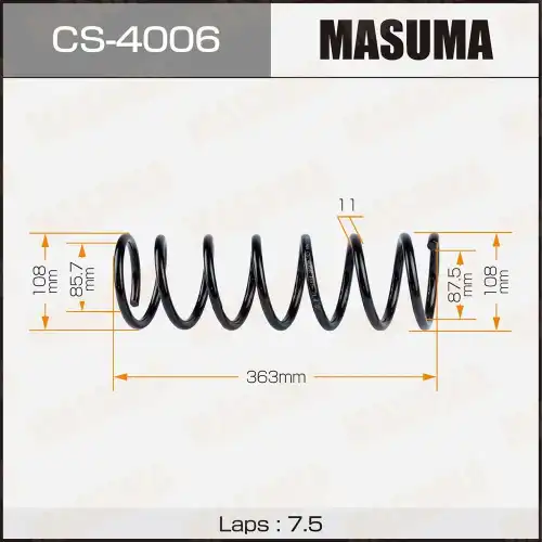 Пружина подвески MASUMA rear CS4006