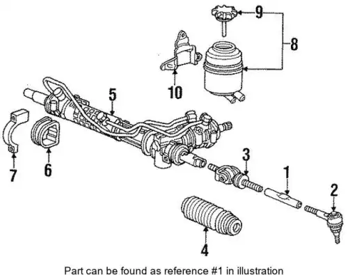 Рулевой наконечник PORSCHE 96534703200