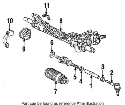 Рулевой наконечник PORSCHE 96434703200