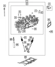 Прокладка ГБЦ DODGE 68088017AF