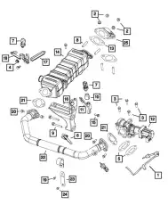 Прокладка глушителя DODGE 68444083AA