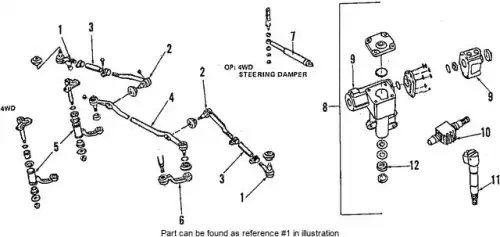 Рулевой наконечник NISSAN 48510-01W00